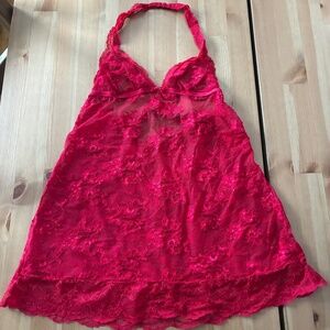 Victoria Secret ❤️ Red Lace BabyDoll Dress